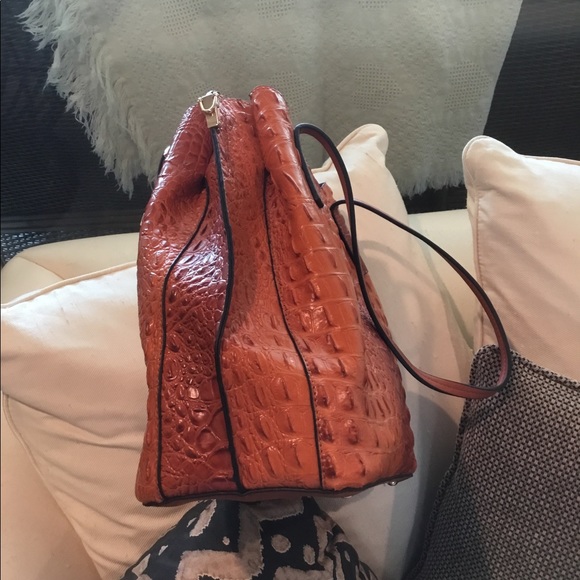 alligator grain cowhide purse. Rich caramel.
Lovely - Picture 4 of 8